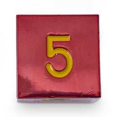 Single Alloy Metal Dice - Fireball D6