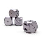 Stainless Steel - 12mm D6 Pips True Metal Pips-Metal Dice-Norse Foundry-Set of 4-Norse Foundry-dungeons & dragons-d&d dice-rpg d6-metal d6-d&d-d6-warpips-pips-luxury dice-perfect for tabletop rpgs