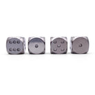 Stainless Steel - 12mm D6 Pips True Metal Pips-Metal Dice-Norse Foundry-Norse Foundry-dungeons & dragons-d&d dice-rpg d6-metal d6-d&d-d6-warpips-pips-luxury dice-perfect for tabletop rpgs