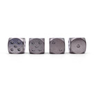 Titanium - 12mm D6 Pips True Metal Dice-Metal Dice-Norse Foundry-Norse Foundry-dungeons & dragons-d&d dice-rpg d6-metal d6-d&d-d6-warpips-pips-luxury dice-perfect for tabletop rpgs
