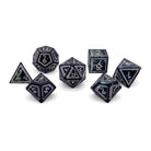 Trolls Blood - Nimbus™ 7 Piece RPG Set 6063 Aluminum Wondrous Dice-Aluminum Dice-Norse Foundry-Norse Foundry-aluminum dice-dungeons & dragons-d&d dice set-rpg dice set-aluminum d&d dice set-d&d-lightweight-perfect for tabletop rpgs