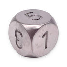 True Metal 16mm D6 - Stainless Steel-Metal Dice-Norse Foundry-Norse Foundry-dungeons & dragons-d&d dice-rpg d6-metal d6-d&d-d6-luxury dice-perfect for tabletop rpgs