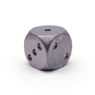 Tungsten - 12mm D6 Pips True Metal Dice-Metal Dice-Norse Foundry-Single-Norse Foundry-dungeons & dragons-d&d dice-rpg d6-metal d6-d&d-d6-warpips-pips-luxury dice-perfect for tabletop rpgs