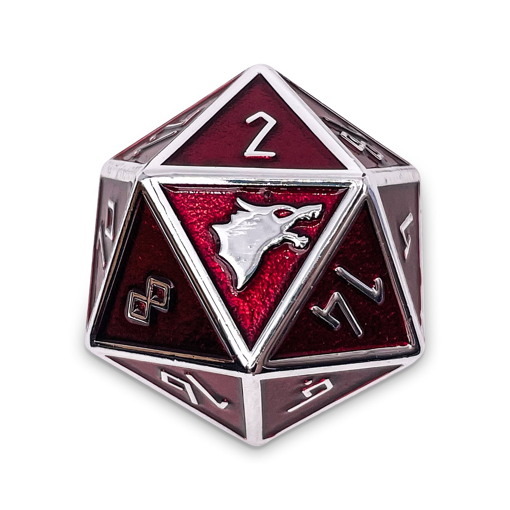 Vampire Blood - Norse 45MM Alloy Metal Boulder®-Metal - Zinc Alloy Dice-Norse Foundry-Norse Foundry-dungeons & dragons-d&d dice-rpg dice-d20-metal dice-d&d-45mm-oversize-boulder-perfect for tabletop rpgs