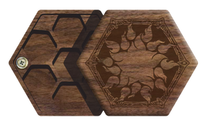 Walnut Elderwood Hex Chest
