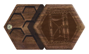 Walnut Elderwood Hex Chest