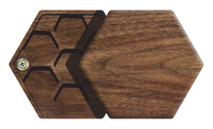 Walnut Elderwood Hex Chest