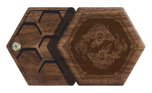 Walnut Elderwood Hex Chest