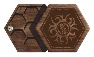 Walnut Elderwood Hex Chest