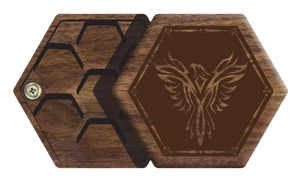 Walnut Elderwood Hex Chest
