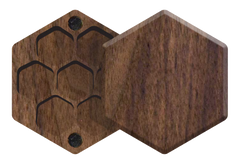 Walnut Elderwood Mini Hex Chest