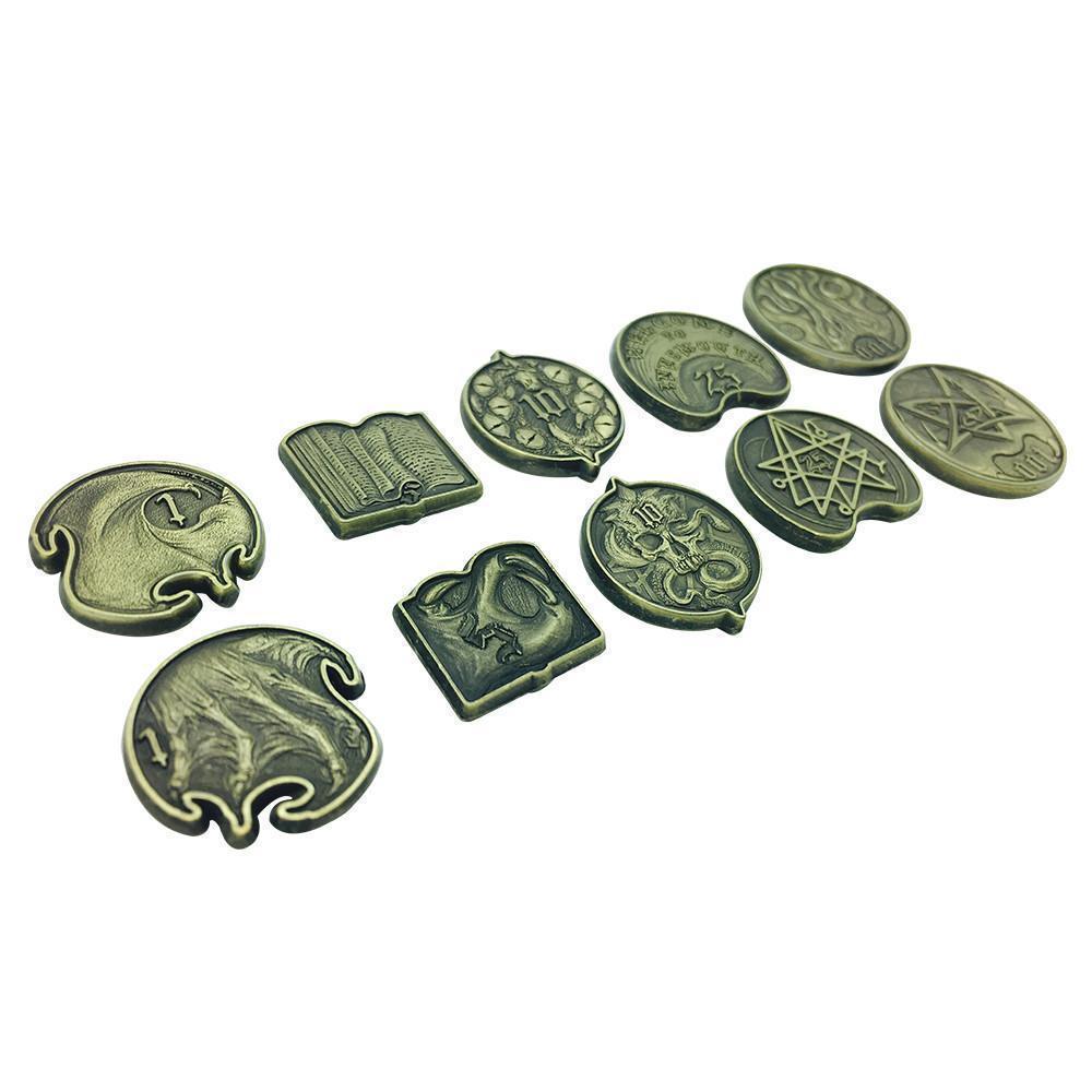 Adventure Coins – Cthulhu Metal Coins Set of 10-Coins-Norse Foundry-DND Dice-Polyhedral Dice-D20-Metal Dice-Precision Dice-Luxury Dice-Dungeons and Dragons-D&D-