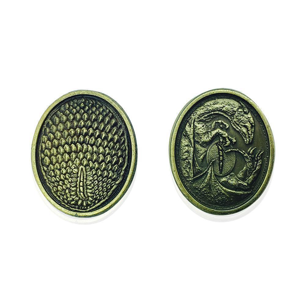 Adventure Coins - Dragon Metal Coins Set of 10-Coins-Norse Foundry-DND Dice-Polyhedral Dice-D20-Metal Dice-Precision Dice-Luxury Dice-Dungeons and Dragons-D&D-