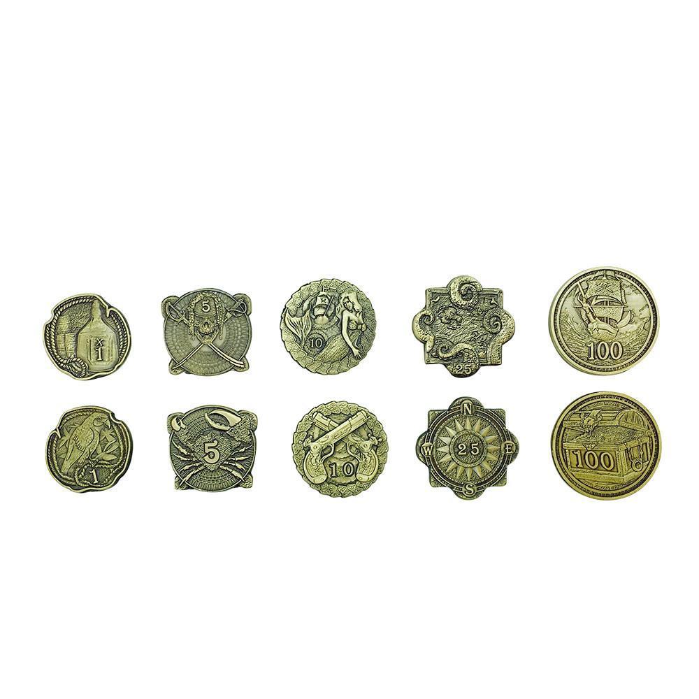 Adventure Coins – Pirates Metal Coins Set of 10-Coins-Norse Foundry-DND Dice-Polyhedral Dice-D20-Metal Dice-Precision Dice-Luxury Dice-Dungeons and Dragons-D&amp;D-