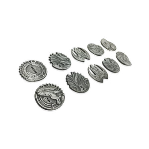 Adventure Coins – Sci-Fi Star Metal Coins Set of 10-Coins-Norse Foundry-DND Dice-Polyhedral Dice-D20-Metal Dice-Precision Dice-Luxury Dice-Dungeons and Dragons-D&D-
