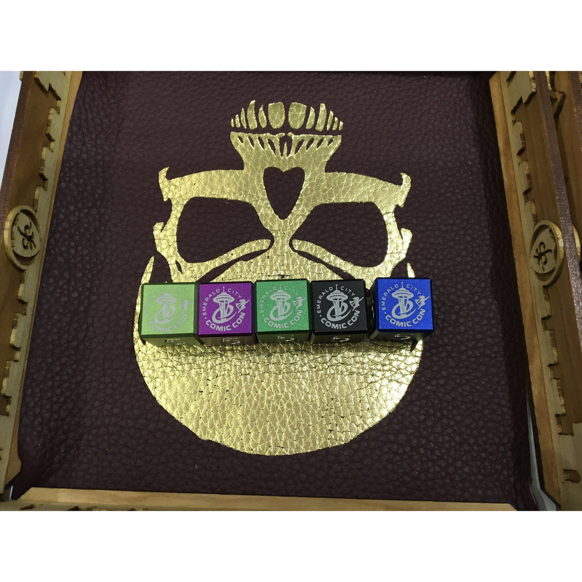 Emerald City Comic Con Dice-Norse Foundry-DND Dice-Polyhedral Dice-D20-Metal Dice-Precision Dice-Luxury Dice-Dungeons and Dragons-D&amp;D-