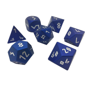 Precision CNC Aluminum Dice Set Norse Fount - Noble Blue-Aluminum Dice-Norse Foundry-DND Dice-Polyhedral Dice-D20-Metal Dice-Precision Dice-Luxury Dice-Dungeons and Dragons-D&D-