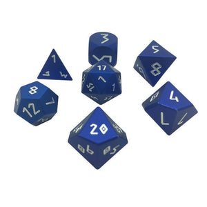 Precision CNC Aluminum Dice Set Norse Fount - Noble Blue-Aluminum Dice-Norse Foundry-DND Dice-Polyhedral Dice-D20-Metal Dice-Precision Dice-Luxury Dice-Dungeons and Dragons-D&D-