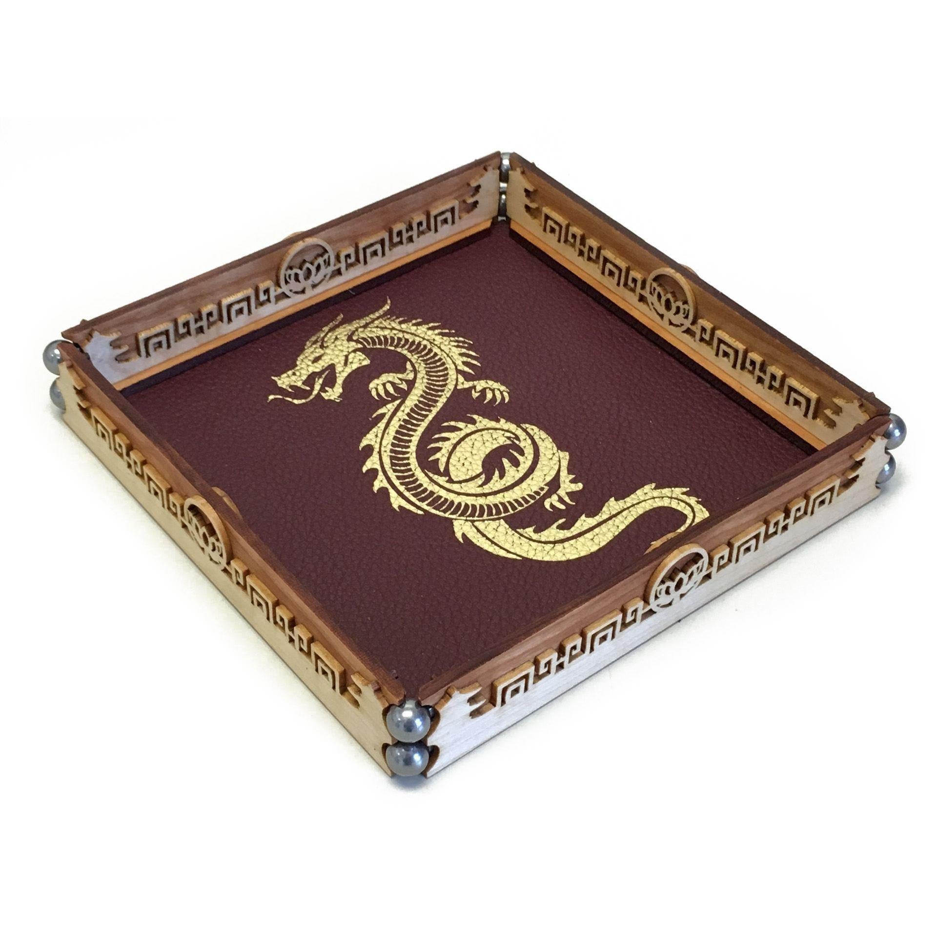 Scroll Rolling Tray by Elderwood Academy-Norse Foundry-DND Dice-Polyhedral Dice-D20-Metal Dice-Precision Dice-Luxury Dice-Dungeons and Dragons-D&D-