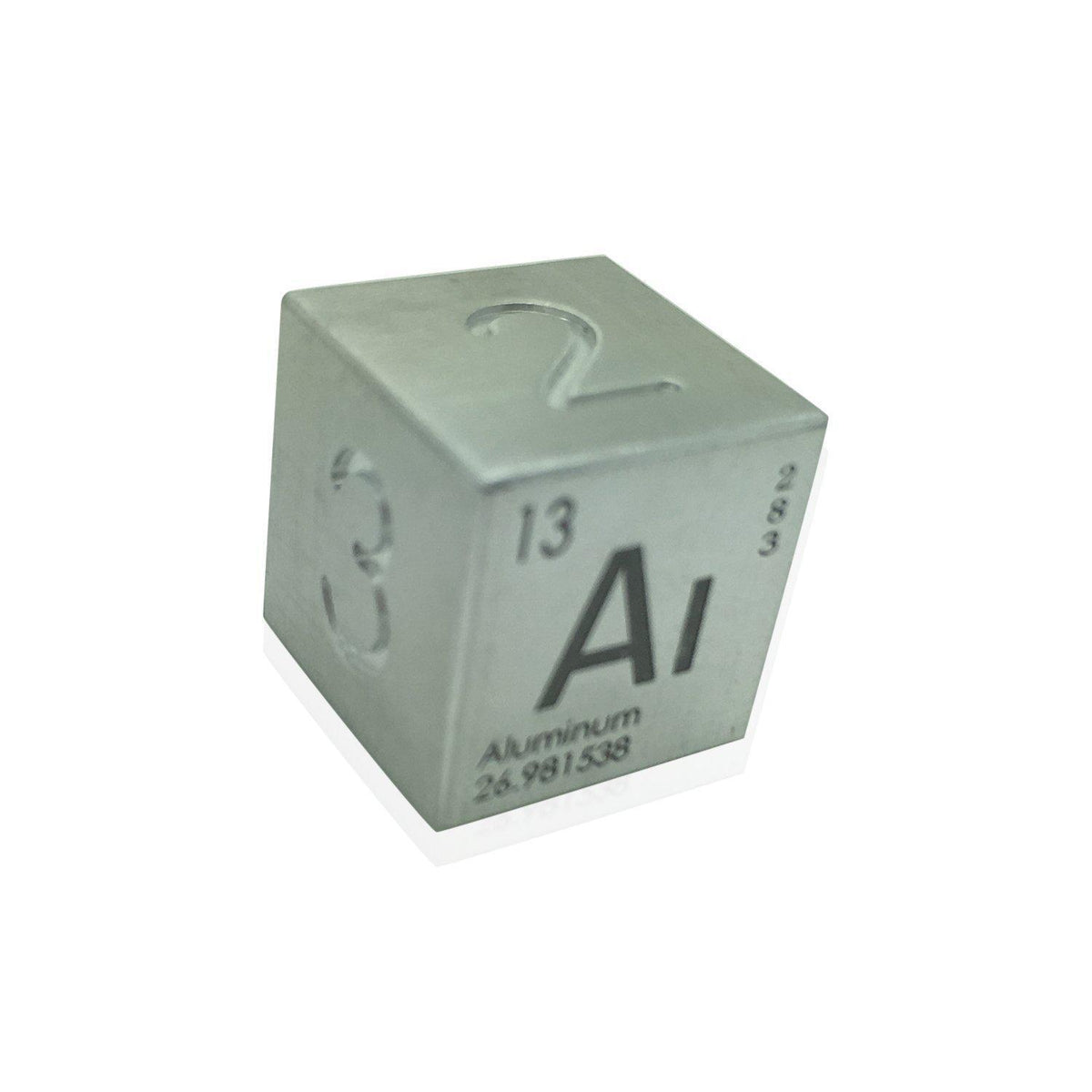 Single Alloy D6 in Aluminum by Norse Foundry-Dice-Norse Foundry-DND Dice-Polyhedral Dice-D20-Metal Dice-Precision Dice-Luxury Dice-Dungeons and Dragons-D&amp;D-
