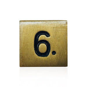 Single Alloy D6 in Dragons Gold by Norse Foundry-Dice-Norse Foundry-DND Dice-Polyhedral Dice-D20-Metal Dice-Precision Dice-Luxury Dice-Dungeons and Dragons-D&D-