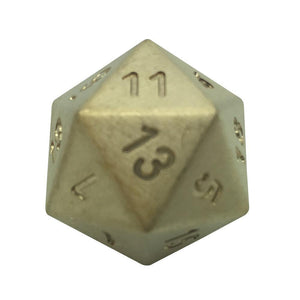 Single D20 in Bronze by Norse Foundry-Dice-Norse Foundry-DND Dice-Polyhedral Dice-D20-Metal Dice-Precision Dice-Luxury Dice-Dungeons and Dragons-D&D-