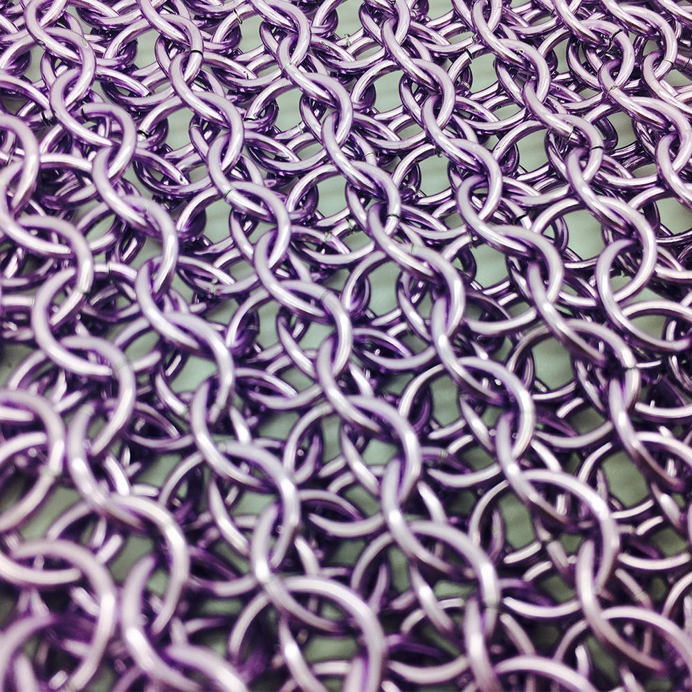 Stainless Steel Chainmail Dice Bag - Purple by Norse Foundry-Dice Bag-Norse Foundry-DND Dice-Polyhedral Dice-D20-Metal Dice-Precision Dice-Luxury Dice-Dungeons and Dragons-D&D-