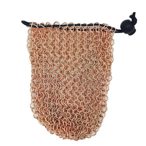 Stainless Steel Chainmail Dice Bag - Rose Gold by Norse Foundry-Dice Bag-Norse Foundry-DND Dice-Polyhedral Dice-D20-Metal Dice-Precision Dice-Luxury Dice-Dungeons and Dragons-D&D-